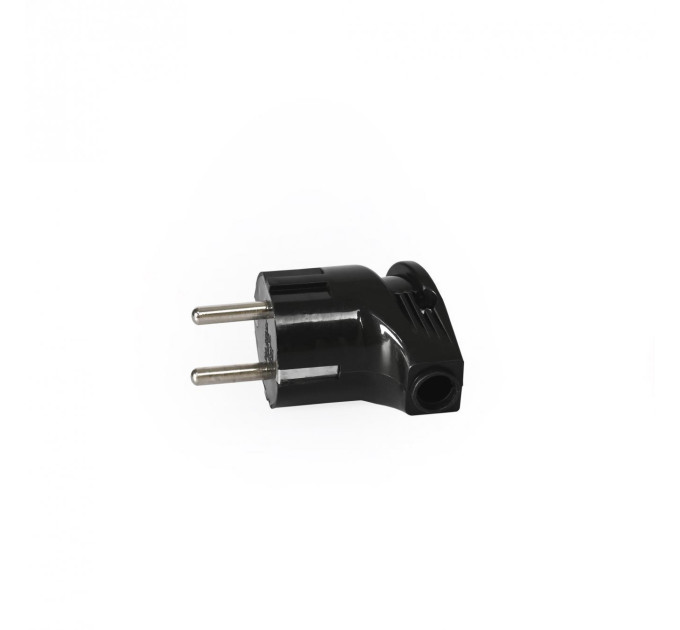 Вилка мережева з/з кутова 16А чорна TITANUM STANDARD TF-PL216G-B - 483995