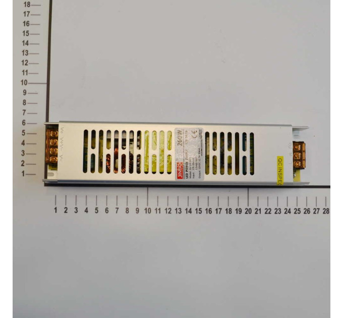 Блок живлення JINBO 200 Вт 220В AC/12В DC IP20 відкритий ( JLV-12200KS )