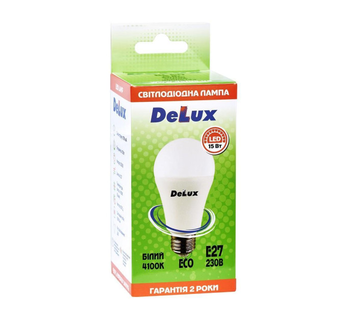 лампа світлодіодна DELUX BL60 15Вт 4100K Е27 білий