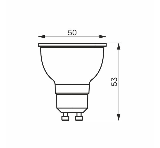 LED лампа TITANUM MR16 6W GU10 4100K TLMR1606104 - 482370