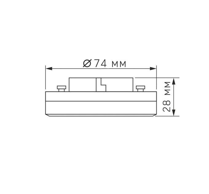 LED лампа VIDEX GX53 10W 4100K 220V VL-GX53-10534 - 487627