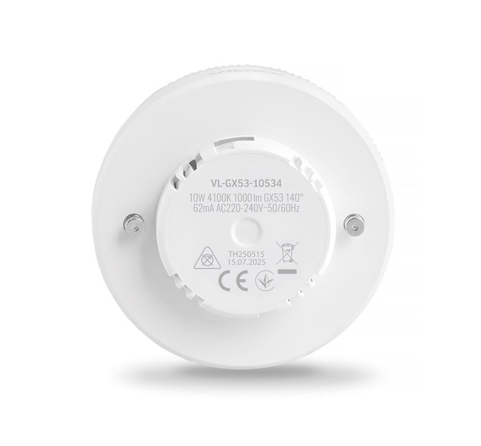 LED лампа VIDEX GX53 10W 4100K 220V VL-GX53-10534 - 487627