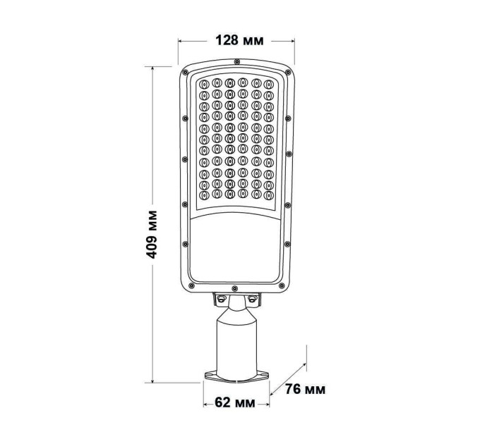 Світильник вуличний VIOLUX CONCORD 30W 3900Lm 5000K ( 430322 )