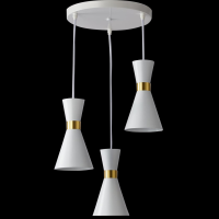 Світильник HOPFEN LOFT CONE 3 PD WH (E27, max 3 x 40W)
