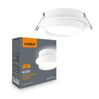 Світильник VIDEX під лампу GX53 врізний Круглий Білий (VL-SPF33R-W) VL-SPF33R-W - 488310 Світильник VIDEX під лампу GX53 врізний Круглий Білий (VL-SPF33R-W) VL-SPF33R-W - 488310