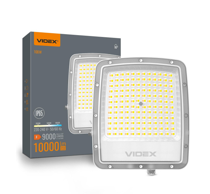 LED прожектор VIDEX F5 100W 3000-5000-6500K 230V White (VL-F5-100CW) VL-F5-100CW - 400561