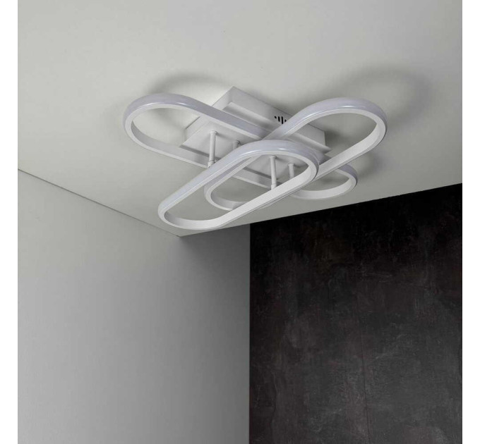 Світильник LED smart DIOR+пульт 90W 3000-5000K IP20 квадрат білий Violux ( 220925 )