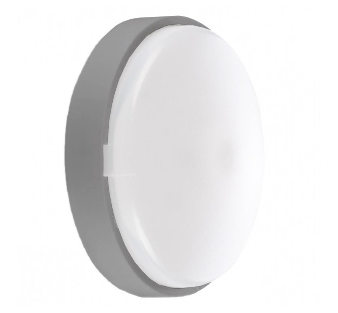 Світильник LED Violux ДББ ATOM UA MW sensor 22W 5000K IP44 сірий ( 243382​ )