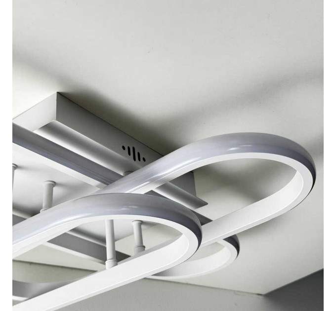 Світильник LED smart DIOR+пульт 90W 3000-5000K IP20 квадрат білий Violux ( 220925 )
