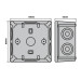 Коробка розподільча СКІМ K85-0 88х88х52 сіра IP54 ( B1102017 )