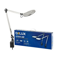 Світильник світлодіодний настільний DELUX TF-530 10 Вт LED 3000K-4000K-6000K сріблястий