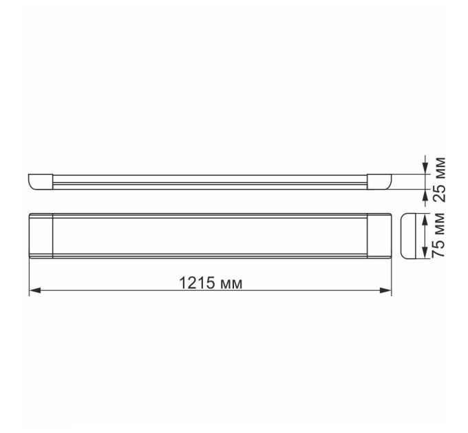 LED світильник лінійний VIDEX 54W 1,2М 5000K VL-BN-54125 - 298627