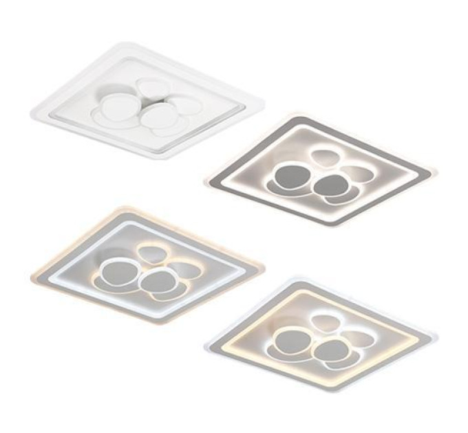Світильник LED smart OREO+пульт 120W 3000-6000K IP20 білий квадрат ( 220405 )