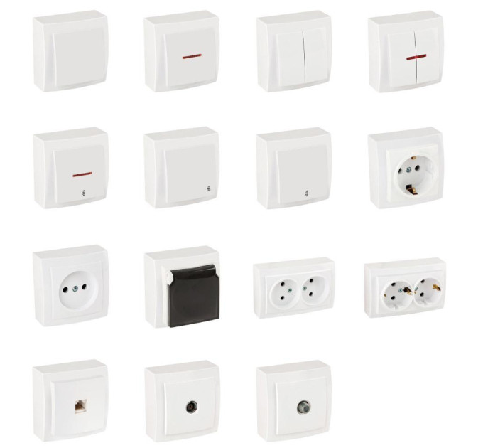 Розетка Nilson Themis біла комп'ютерна  CAT5e RJ45 ( 26111044 )