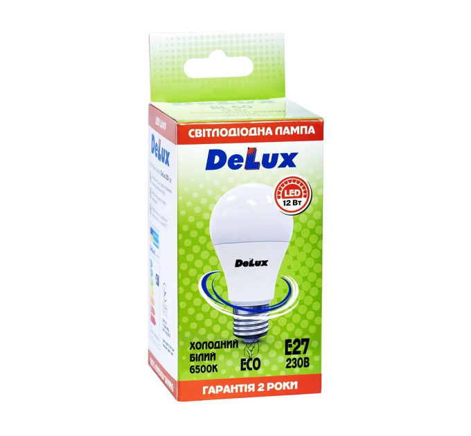 лампа світлодіодна DELUX BL60 12Вт 6500K Е27 холодний білий