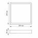LED Світильник накладний квадрат VIDEX 24W 5000K Black VL-DLSS-245B - 485074