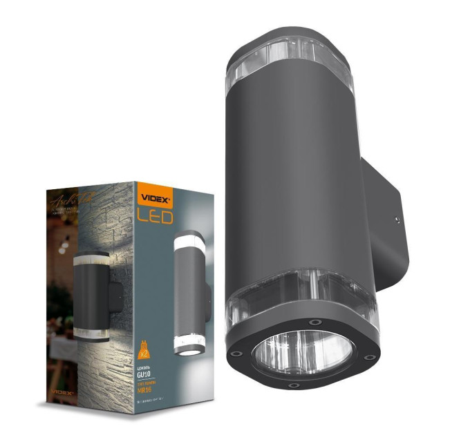 LED Світильник архітектурний AR072G IP54 VIDEX GU10x2 VL-AR072G - 480901