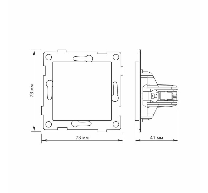 Заглушка для рамки кремова VIDEX BINERA VF-BNC-CR - 482561