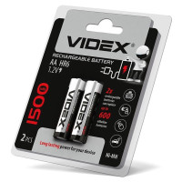 Акумулятори Videx HR6/AA 1500mAh double blister/2шт HR6/1500/2DBB - 291833