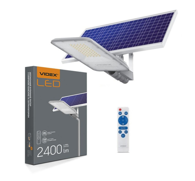 LED вуличний ліхтар автономний VIDEX 30W 5000K VL-SLSO-305 - 481717