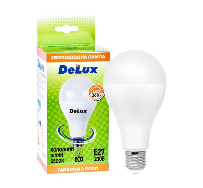 лампа світлодіодна DELUX BL80 20Вт 6500K Е27 холодний білий