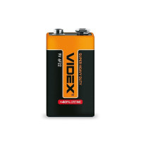 Батарейка сольова Videx 6F22/9V (Крона) 1шт SHRINK 6F22/9V/S - 291062