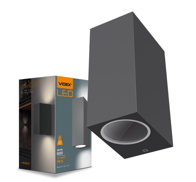 LED Світильник архітектурний AR012G IP54 VIDEX GU10x2 VL-AR012G - 480826