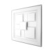Світильник LED smart OXFORD+пульт 110W 3000-6000K IP20 білий квадрат ( 220425 )