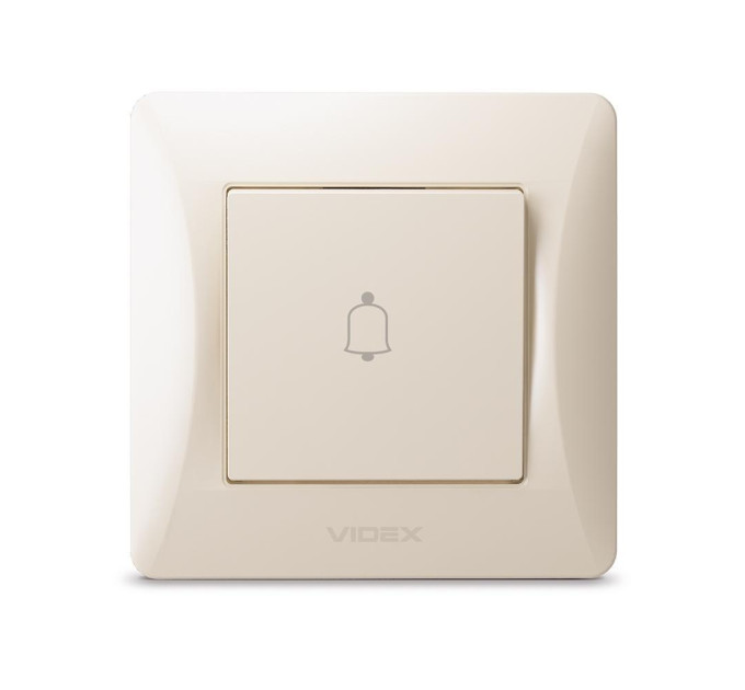 Кнопка дзвінка кремова VIDEX BINERA VF-BNDB1-CR - 299952