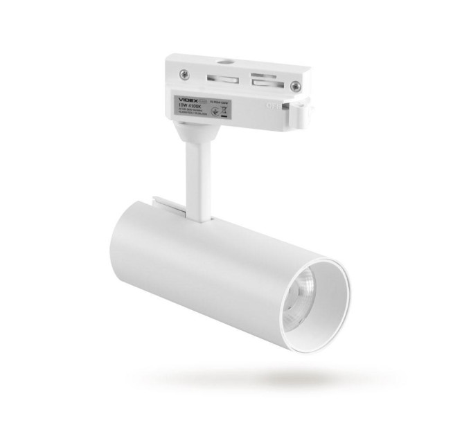 LED світильник трековий VIDEX 10W 4100K білий VL-TR04-104W - 299426