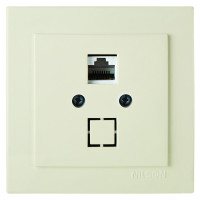 Розетка Nilson Touran кремова комп'ютерна  CAT5e RJ45 ( 24121044 )