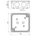 Коробка розподільча Kopos 167х167х78 сіра IP54 ( 8117_KA )