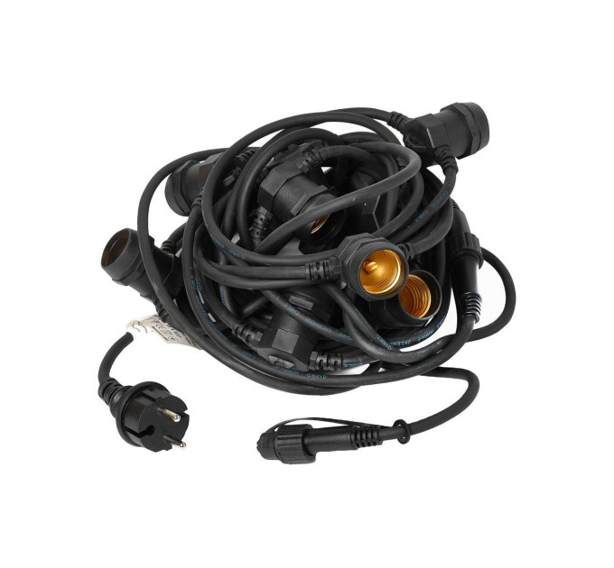 Гірлянда зовнішня Delux Belt Light NEW 10,4 м 13 патронів Е27 (без ламп) чорн IP 65 EN