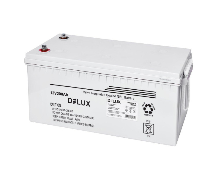 Акумулятор DELUX LB 12V 200AH гелевий