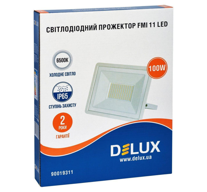 Прожектор світлодіодний DELUX FMI 11 LED 100Вт 6500К IP65 білий