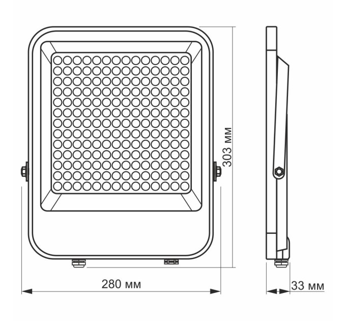 LED прожектор VIDEX PREMIUM F2 150W 5000K VL-F2-1505G - 299907