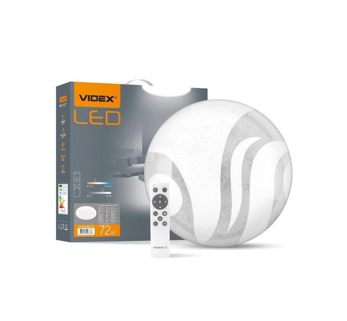 LED світильник функціональний круглий VIDEX WAVE 72W 2800-6200K