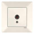 Розетка VI-KO Meridian кремова TV кінцева (90970210-WH)
