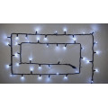 Гірлянда зовнішня DELUX STRING 100 LED 10m (2x5m) flash білий/чорний IP44 EN
