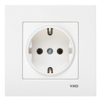 Розетка VI-KO Karre біла 1-на з заземленням (90960008)