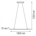 Люстра LED CALIBUR-24 24W 4000K (хром)
