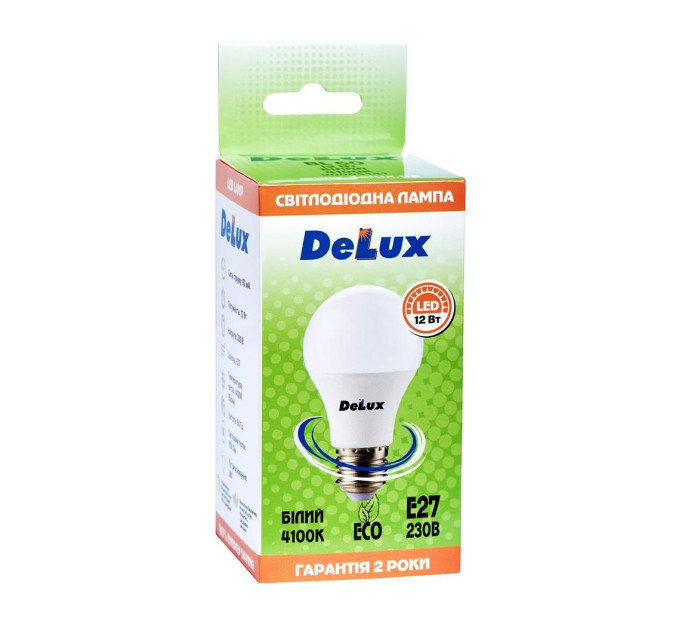 лампа світлодіодна DELUX BL60 12Вт 4100K Е27 білий