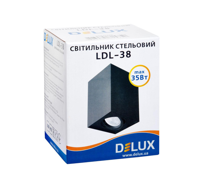 Світильник стельовий DELUX LDL-38 чорний