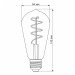 LED лампа VIDEX Filament ST64FASD 5W E27 2200K дімерна бронза VL-ST64FASD-05272 - 297743