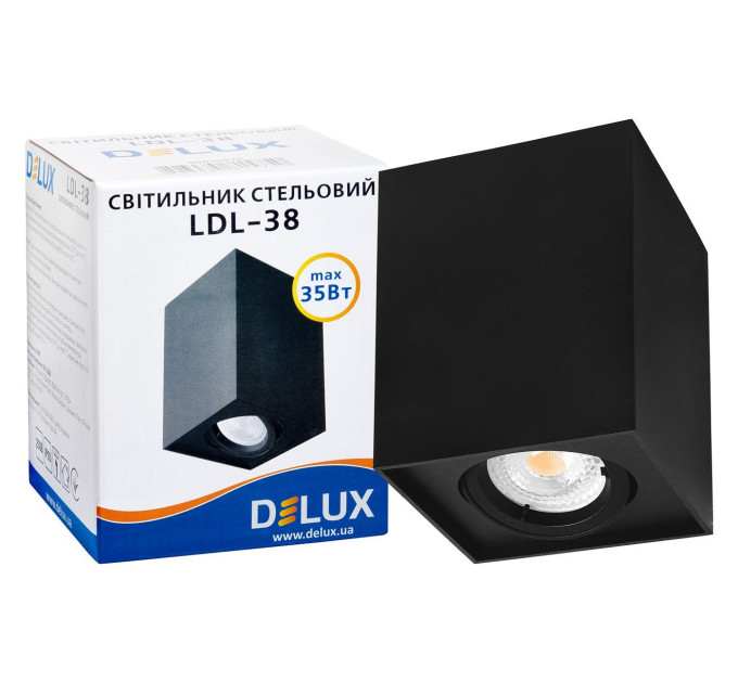 Світильник стельовий DELUX LDL-38 чорний