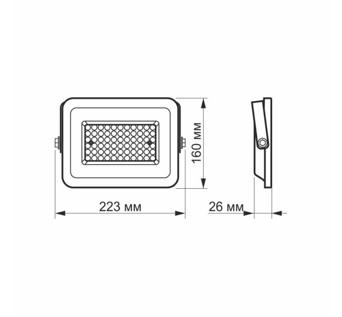 LED прожектор VIDEX F2e 50W 5000K VL-F2e-505W - 480390
