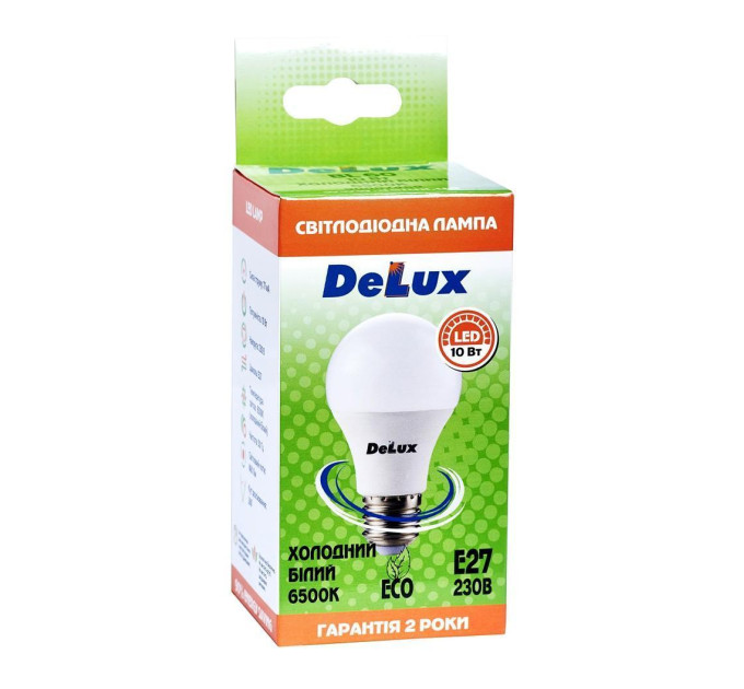 лампа світлодіодна DELUX BL60 10Вт 6500K Е27 холодний білий