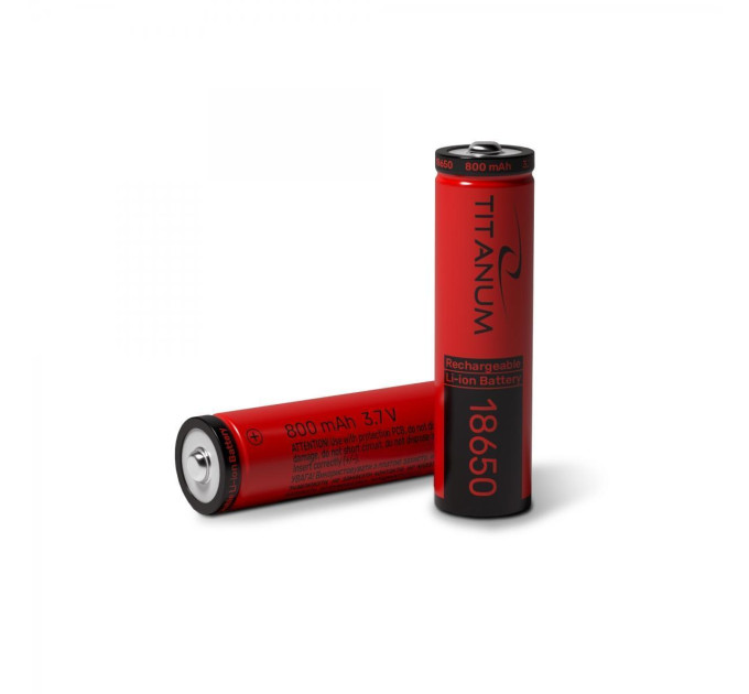 Акумулятор TITANUM літій-іонний 18650 (без захисту) 800mAh bulk/1шт T-18650/800/1B - 049029