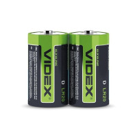 Батарейка лужна Videx LR20/D 2шт SHRINK LR2O/D 2pcs S - 290980