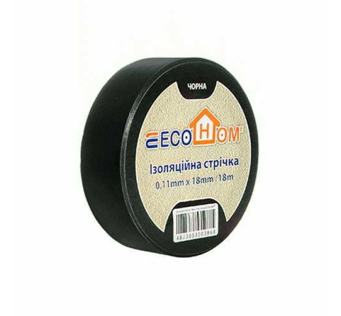 Ізострічка EcoHome 0,11мм х 18мм / 18м чорна ( ECO0150020020 )
